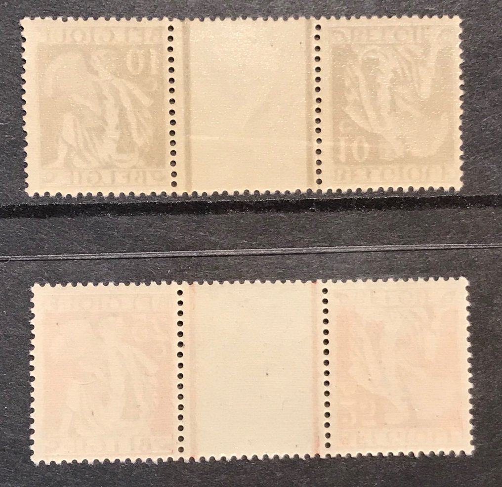 Belgium 1932 Upside down stamps with intermediate panel Catawiki