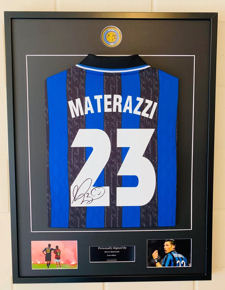 Maglia inter autografata originale on sale