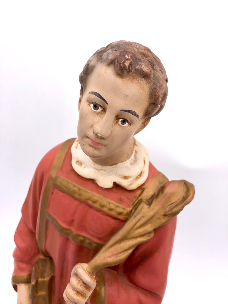 Sculpture, Saint Monon de Nassogne Plâtre Fin du XIXe siècle Catawiki