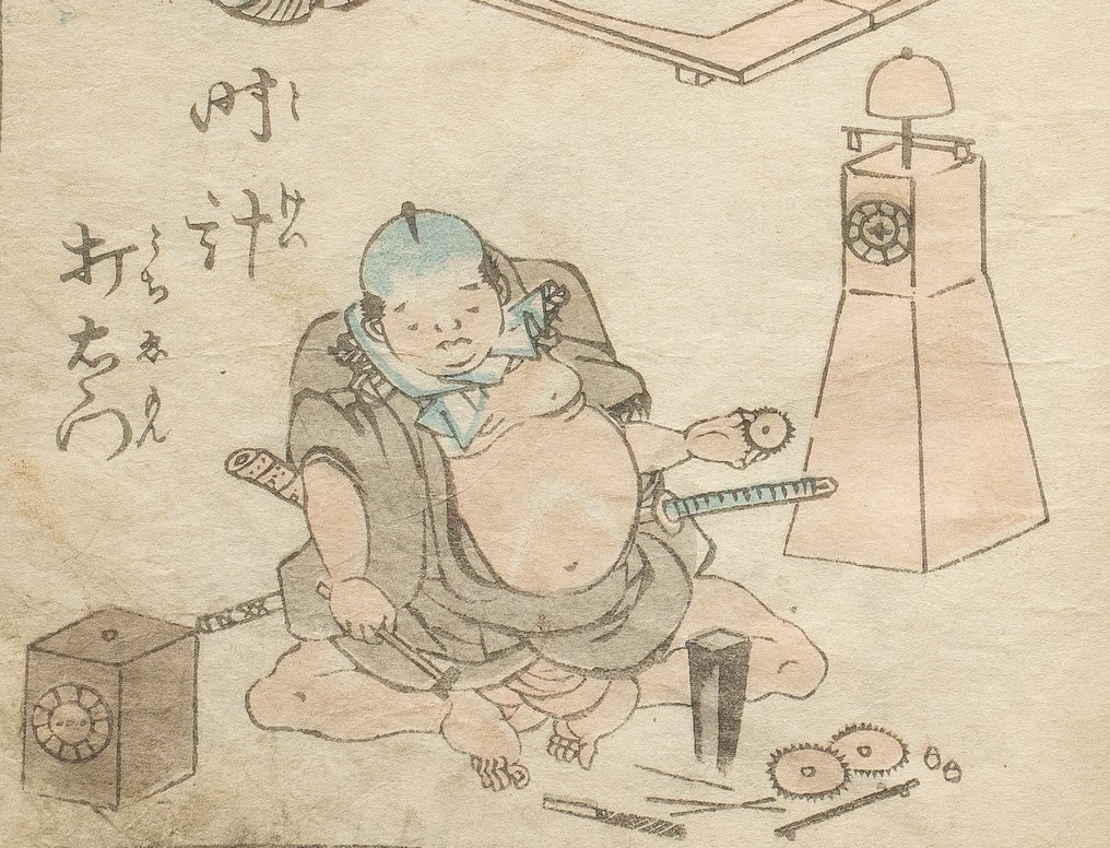 神事行燈　尾形光琳漫画 神事行燈 尾形光琳漫画