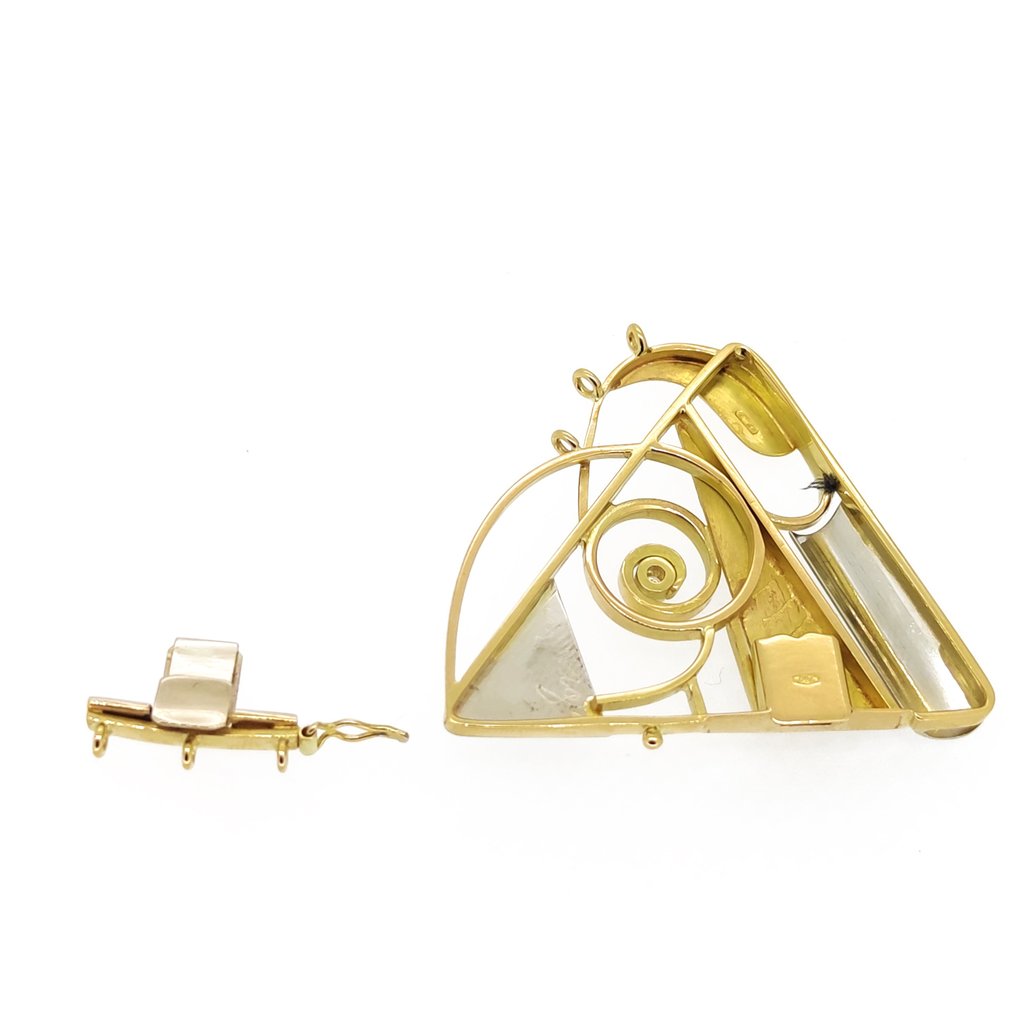 A. Giorgi - 18 kt. Gold, White gold - Necklace clasp - 0.10 ct Diamond -  Closure - Catawiki