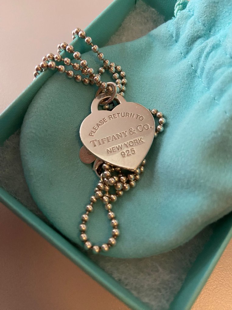 Tiffany - 925 Plata - Collar con colgante - Catawiki