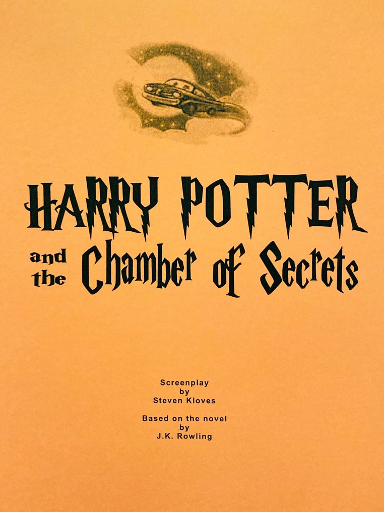 Harry Potter and the Chamber of Secrets - Original Script from the ...