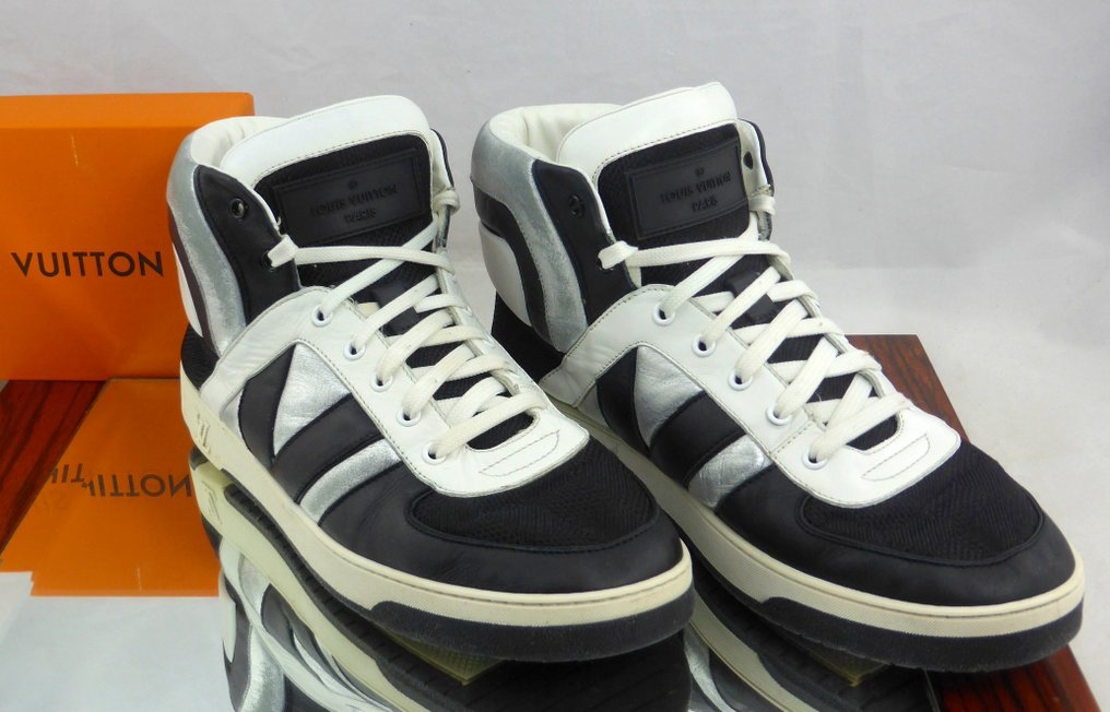 Silver White Louis Vuitton Sneakers