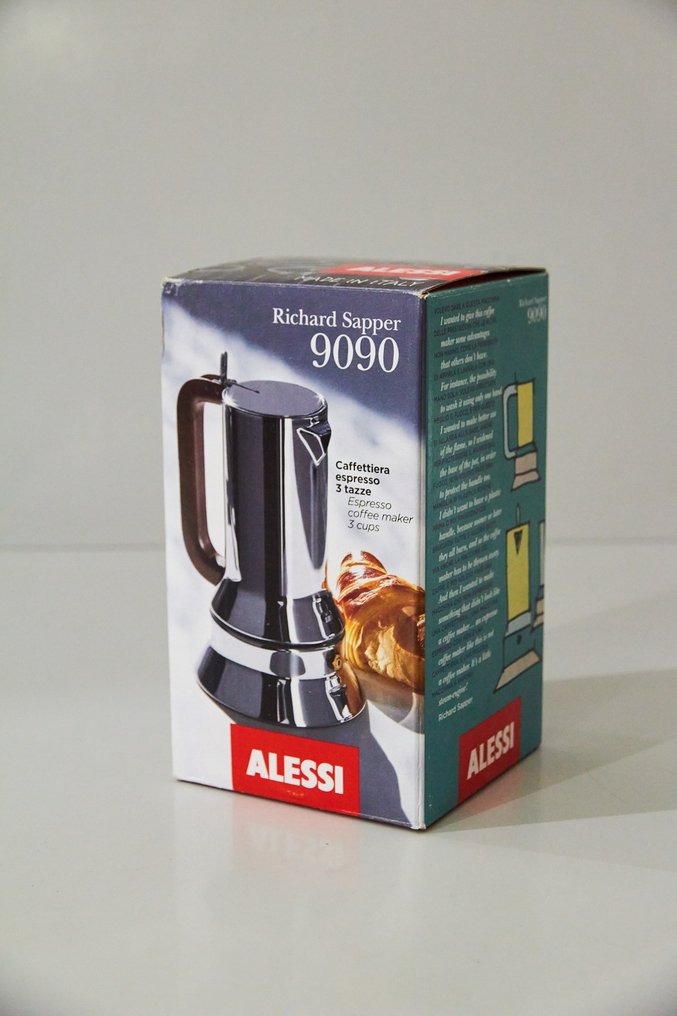 Cafetera Alessi Espresso 9090/3, 3 tazas, acero inoxidable
