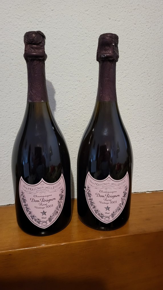 2003 Dom Perignon Rosé - Champagne Rosé - 2 Bottles (0.75L) - Catawiki