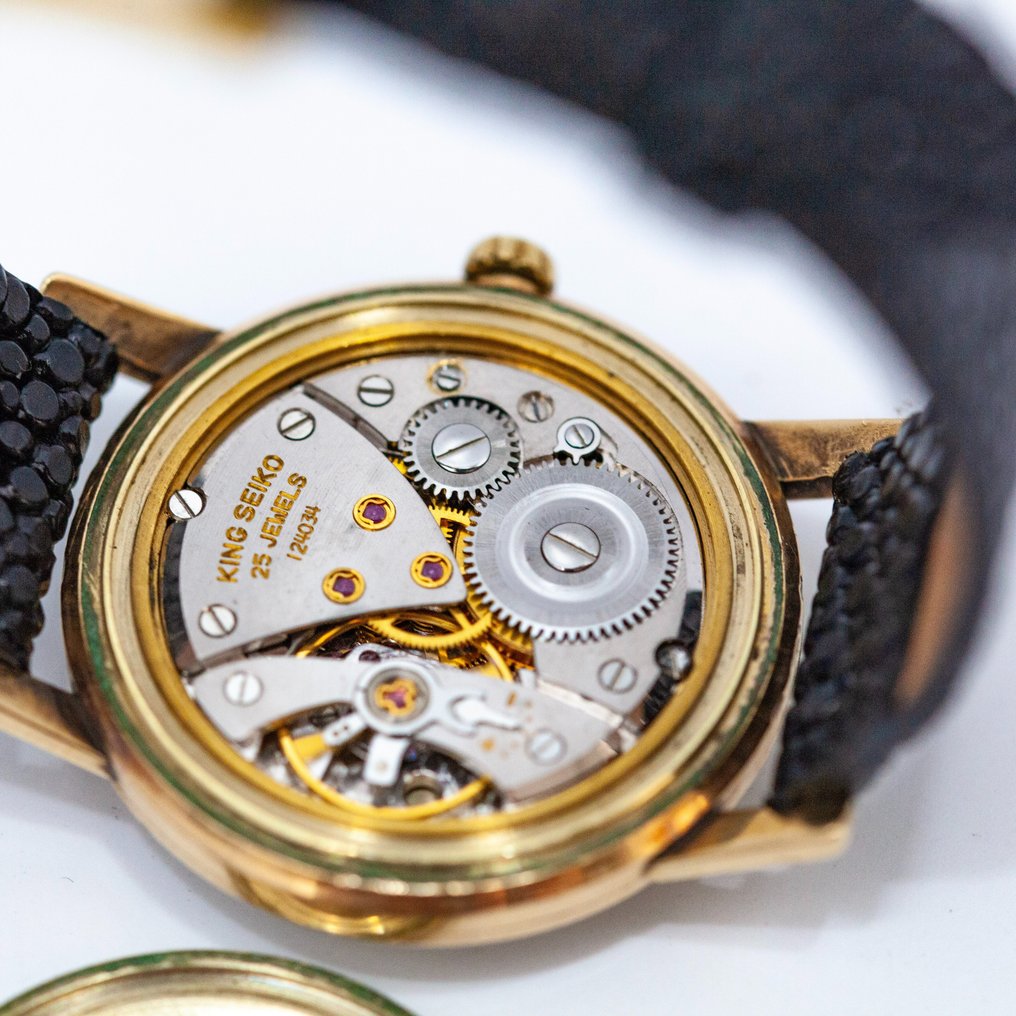 king SEIKO 25jewels k14 gold filled