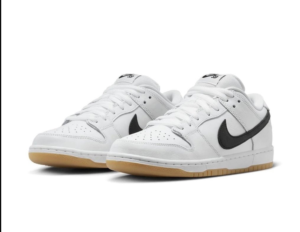 Nike - Nike SB Dunk Low Pro - White Gum Sneakers - Size: - Catawiki