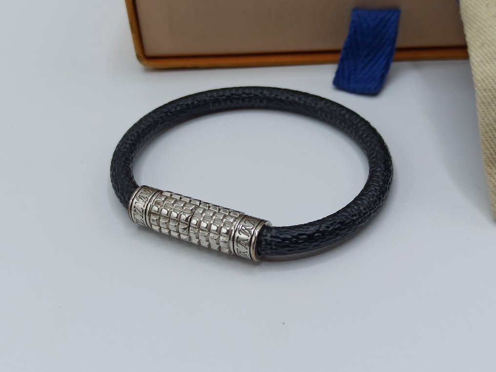 Louis Vuitton Damier Digit Graphite Bracelet Black