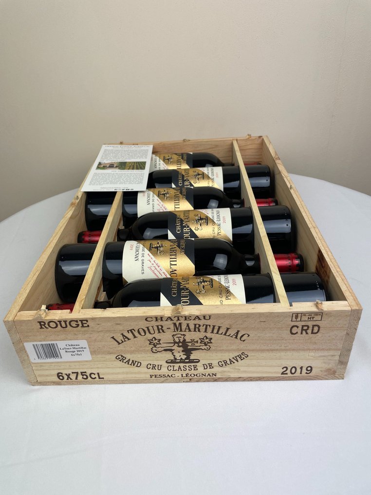 2019 Château Latour Martillac Rouge Burdeos, PessacLéognan Grand Cru Classé 6 Botellas (0