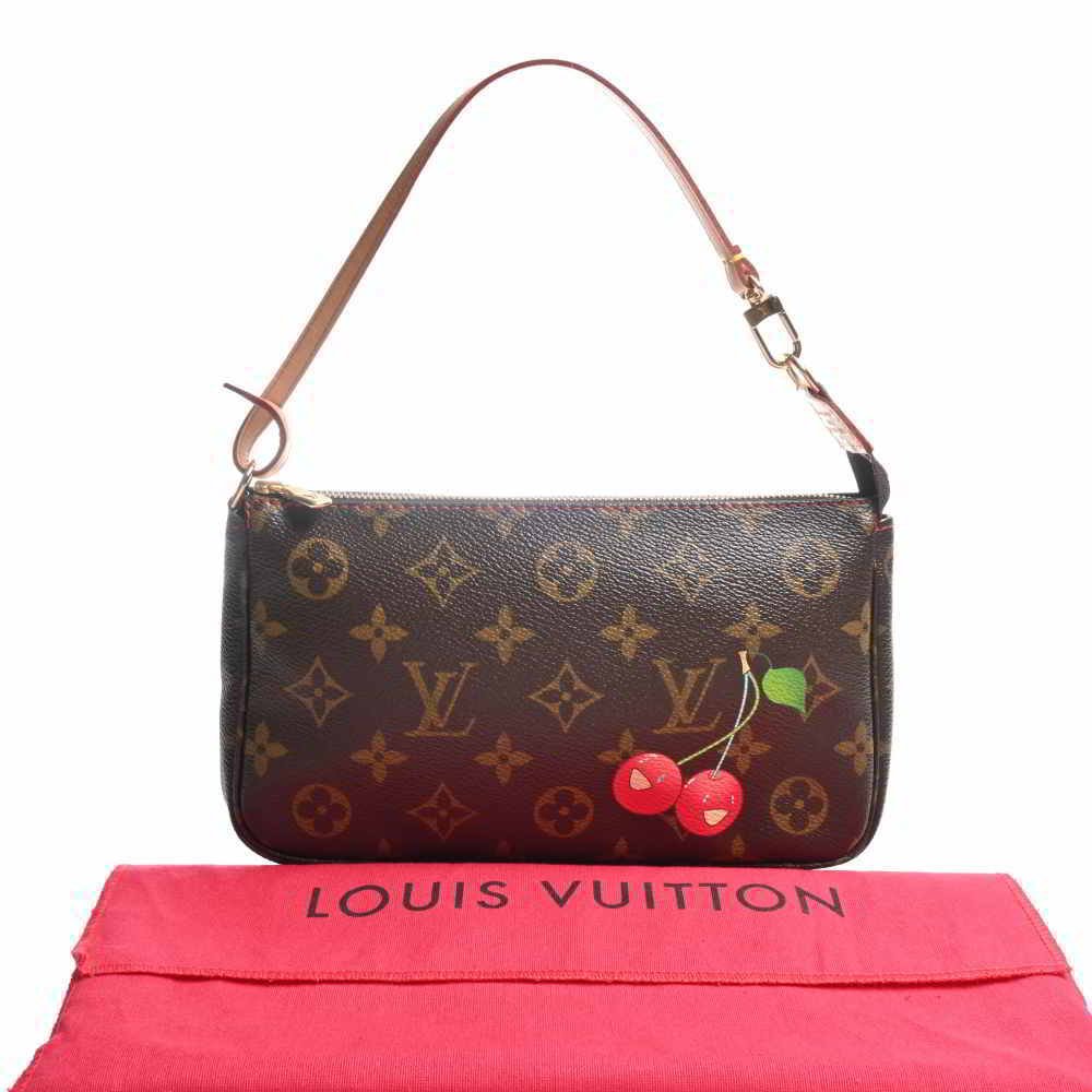 Louis Vuitton Louis Vuitton Pochette Accessories Cherry Monogram
