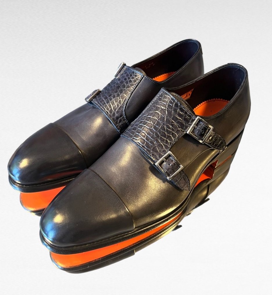 Hermes Crocodile Leather Shoes Size 41.5