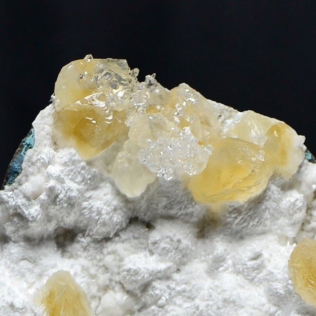 New find shiny yellow Apophyllite on Mordenite Specimen Catawiki