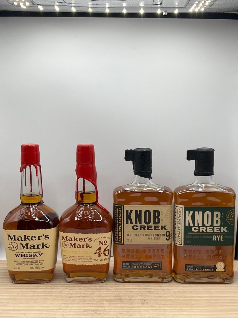 Maker's Mark + Maker's Mark Bill's Receipe no. 46 + Knob Creek 9yo