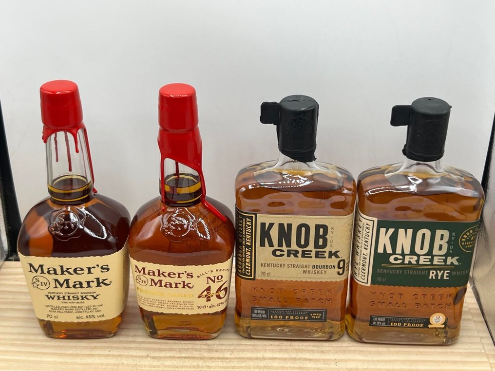 Maker's Mark + Maker's Mark Bill's Receipe no. 46 + Knob Creek 9yo