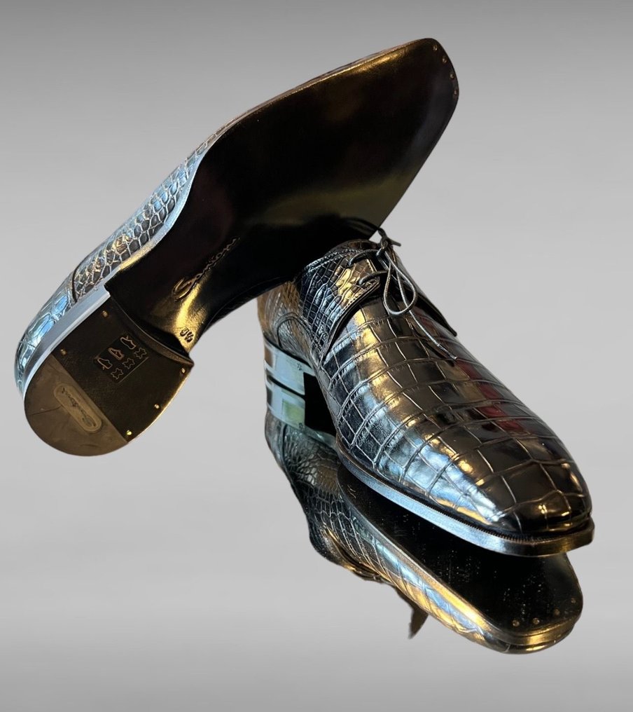 Santoni shop crocodile shoes
