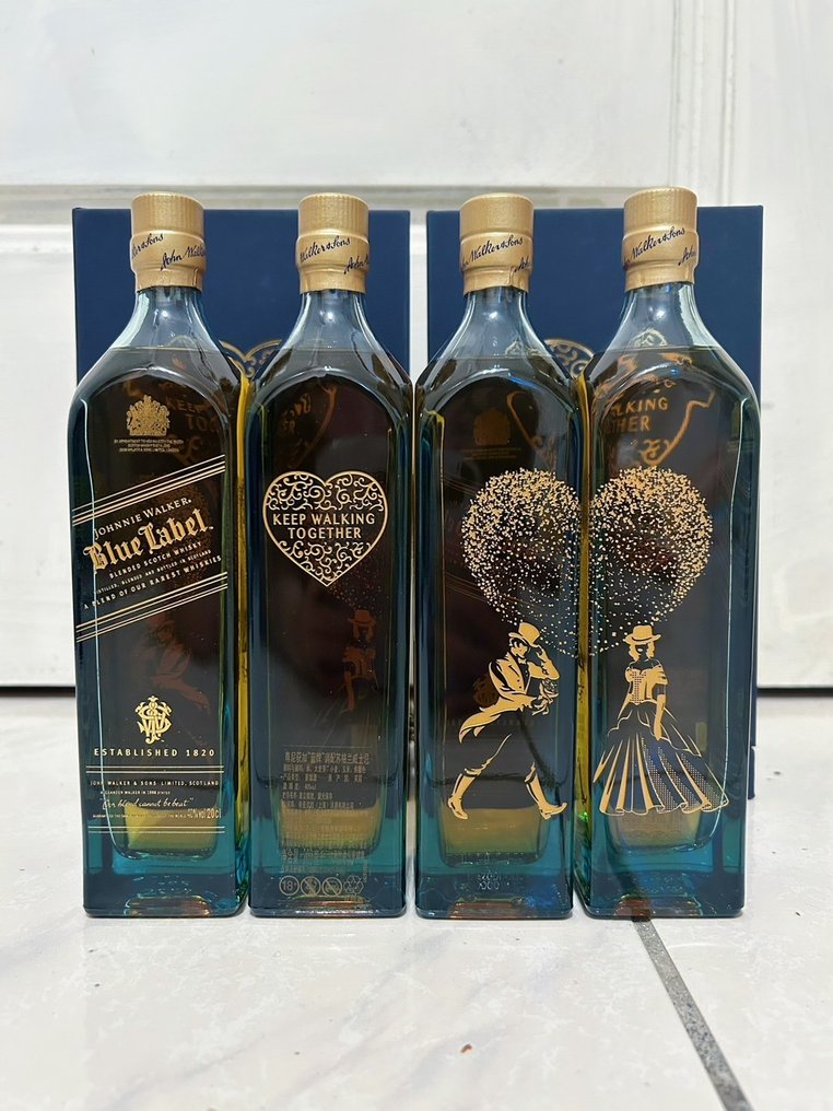 Johnnie Walker Blue Label Wedding Edition 200ml 4 bottles Catawiki