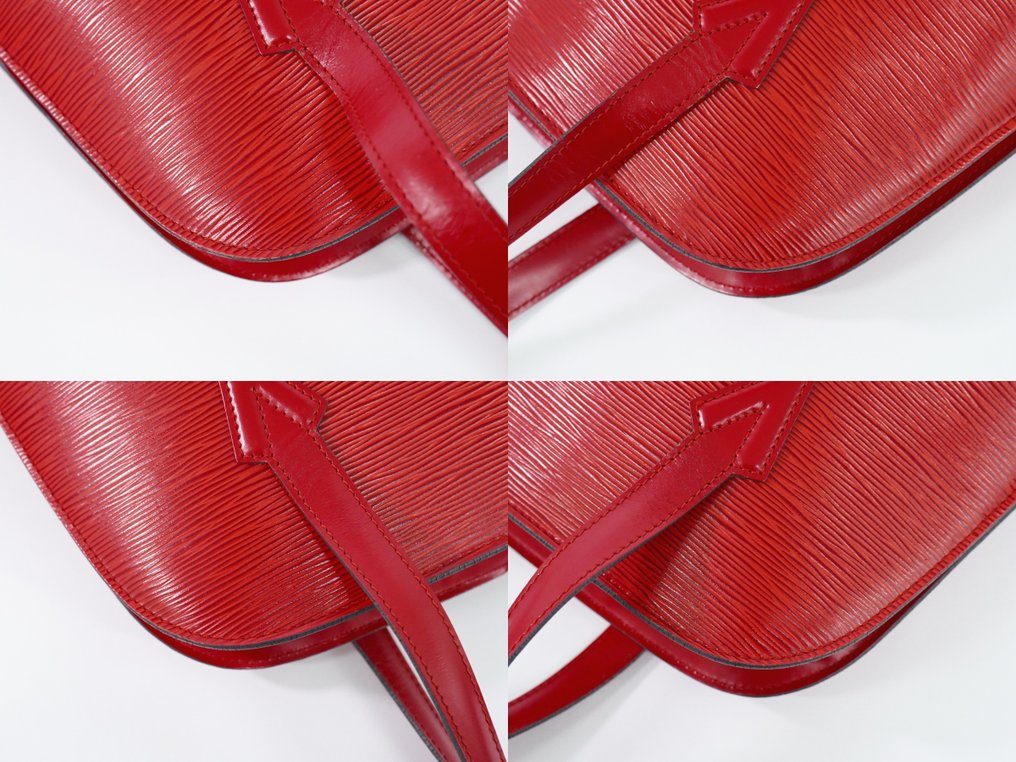 Louis Vuitton Tote Bag Epi Lussac Leather Red M52287