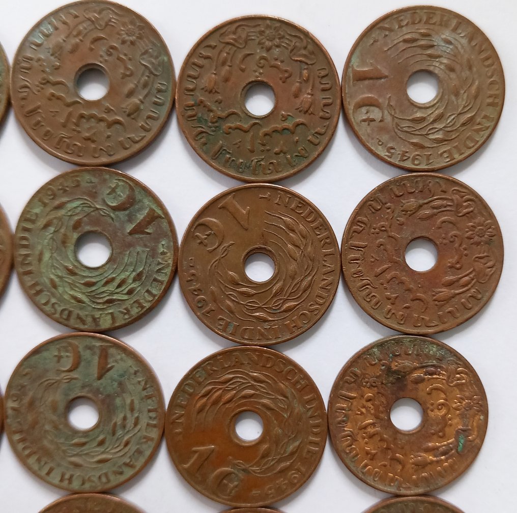 Indias Neerlandesas. NiederländischIndien. 100 x 1 Cent aprox. 1937