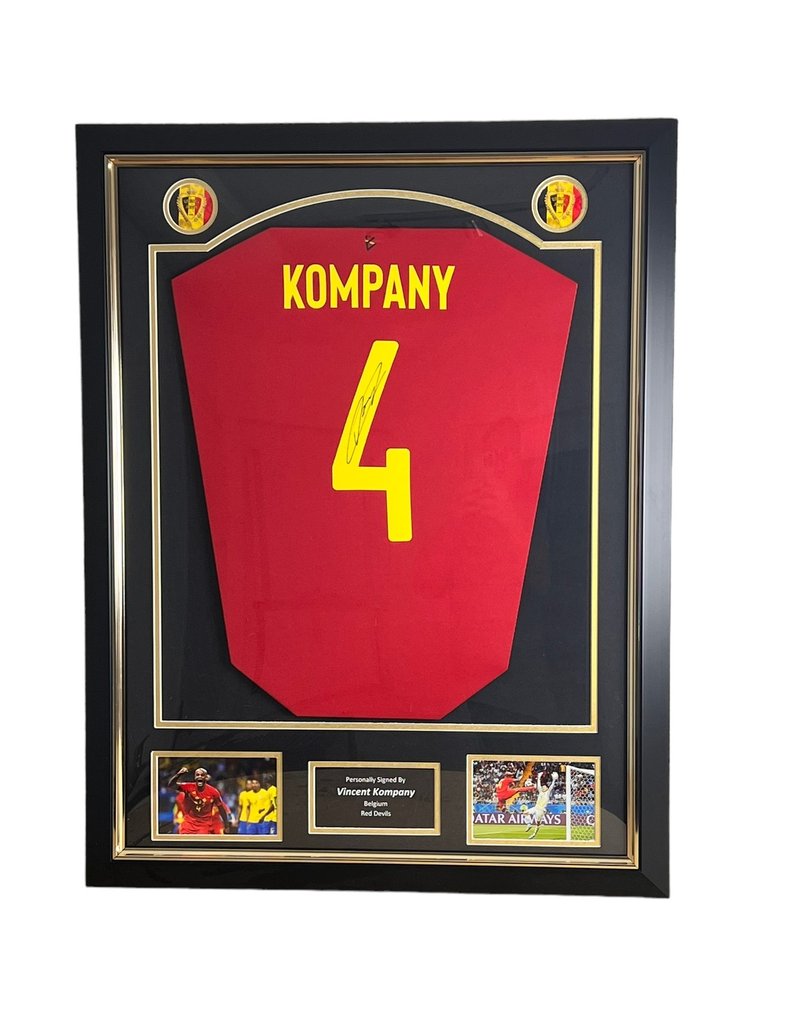 Belgium VM i fodbold - Vincent Kompany - Autograf, - Catawiki