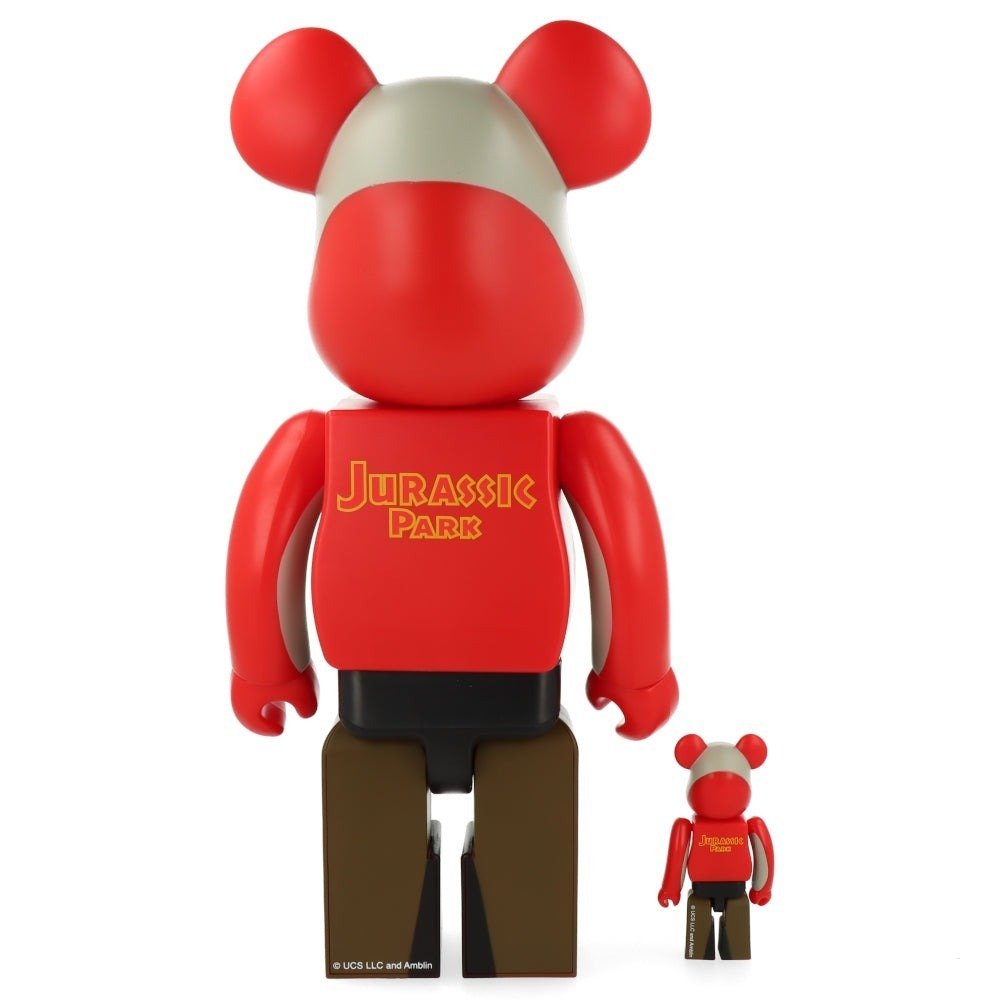 Medicom Toy Be@rbrick - Jurassic Park 400% & 100% Bearbrick set - Catawiki