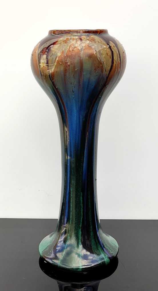Des Faïenceries De Thulin - Large Art Deco Vase N° 23 - Catawiki