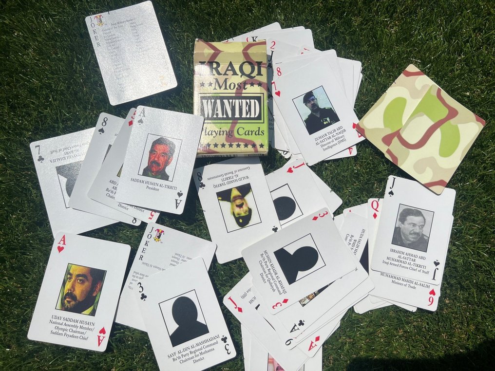 Cool US Military Mostwanted Iraqi playing cards Invasion Iraq