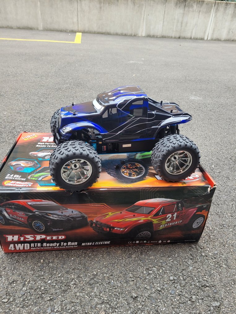 HSP Veh culo de juguete MONSTER TRUCK RADIOCOMANDATO A SCOPPIO