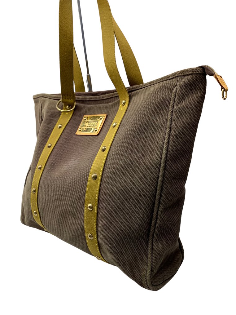Louis Vuitton Antigua Cabas Brun Canvas Inventeur Tote Bag