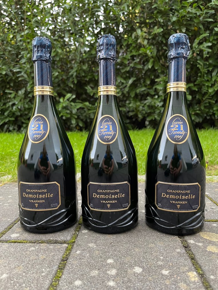 Vranken, Demoiselle Cuvée 21 Twenty One - Champagne Brut - 3 Bottles (0 ...