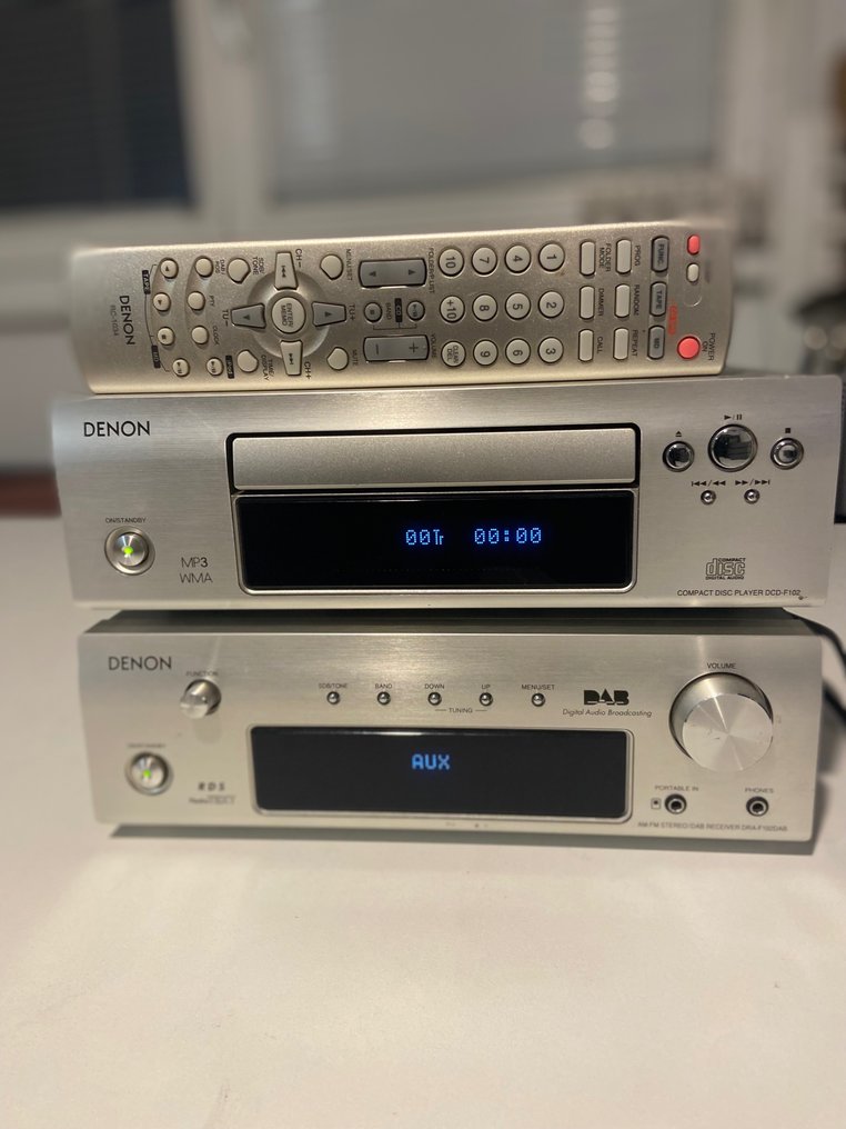 Denon - DRA-F102+DCD-F102 Set of audio equipment - Catawiki