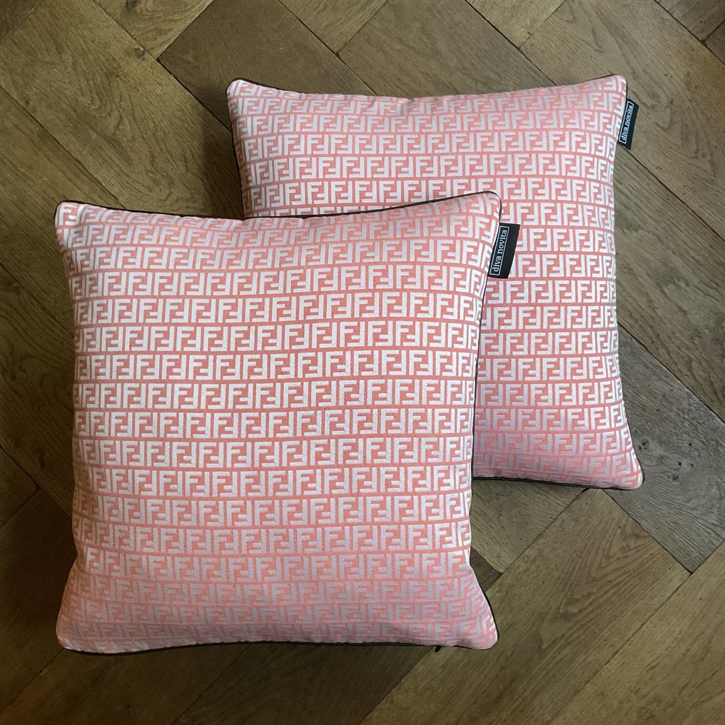 Fendi New set of 2 pillows made of Fendi Casa fabric Cushion 43