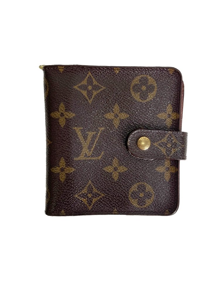 Louis Vuitton Compact Zip M61667 Monogram Canvas Bifold Wallet