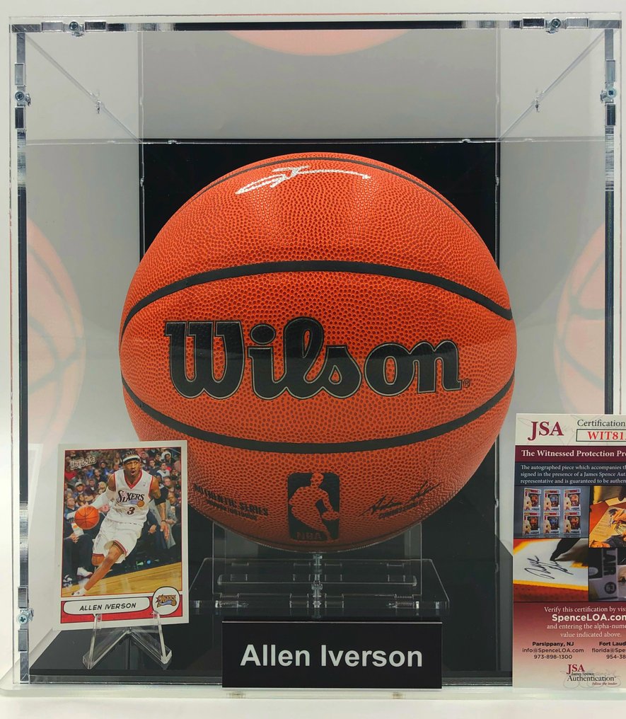 Allen Iverson Autographed Philadelphia (Black #3) Custom