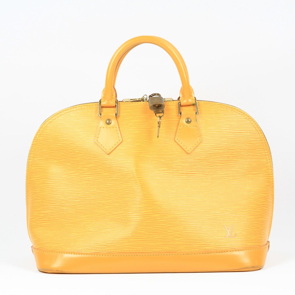 yellow epi leather sac