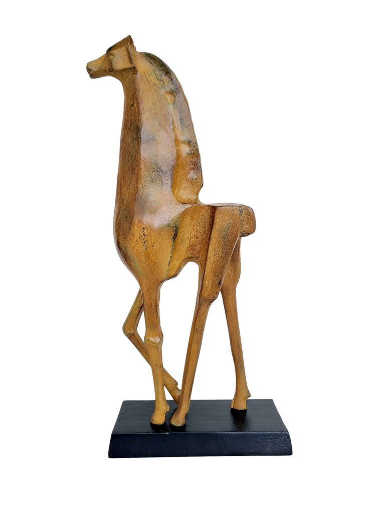 sculpture-modernistisch-paard-54-cm-aluminium-catawiki