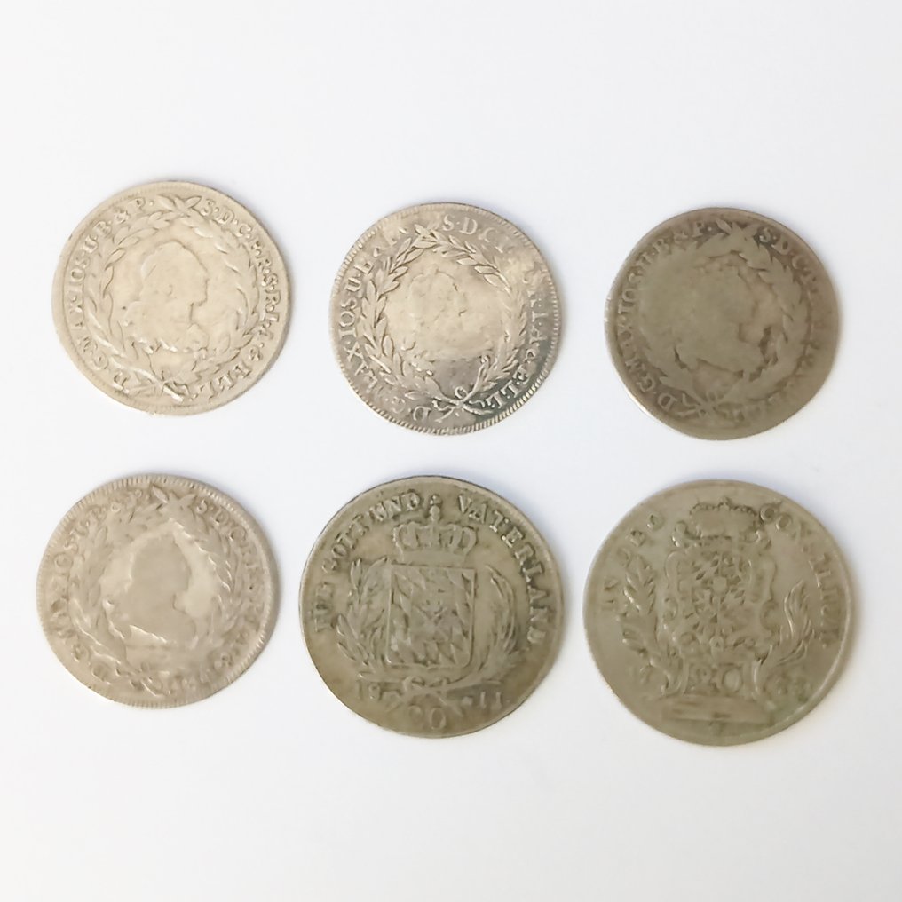 Allemagne, Bavière. 4 x 10 Kreuzer, 2 x 20 Kreutzer 1767 1811 Catawiki
