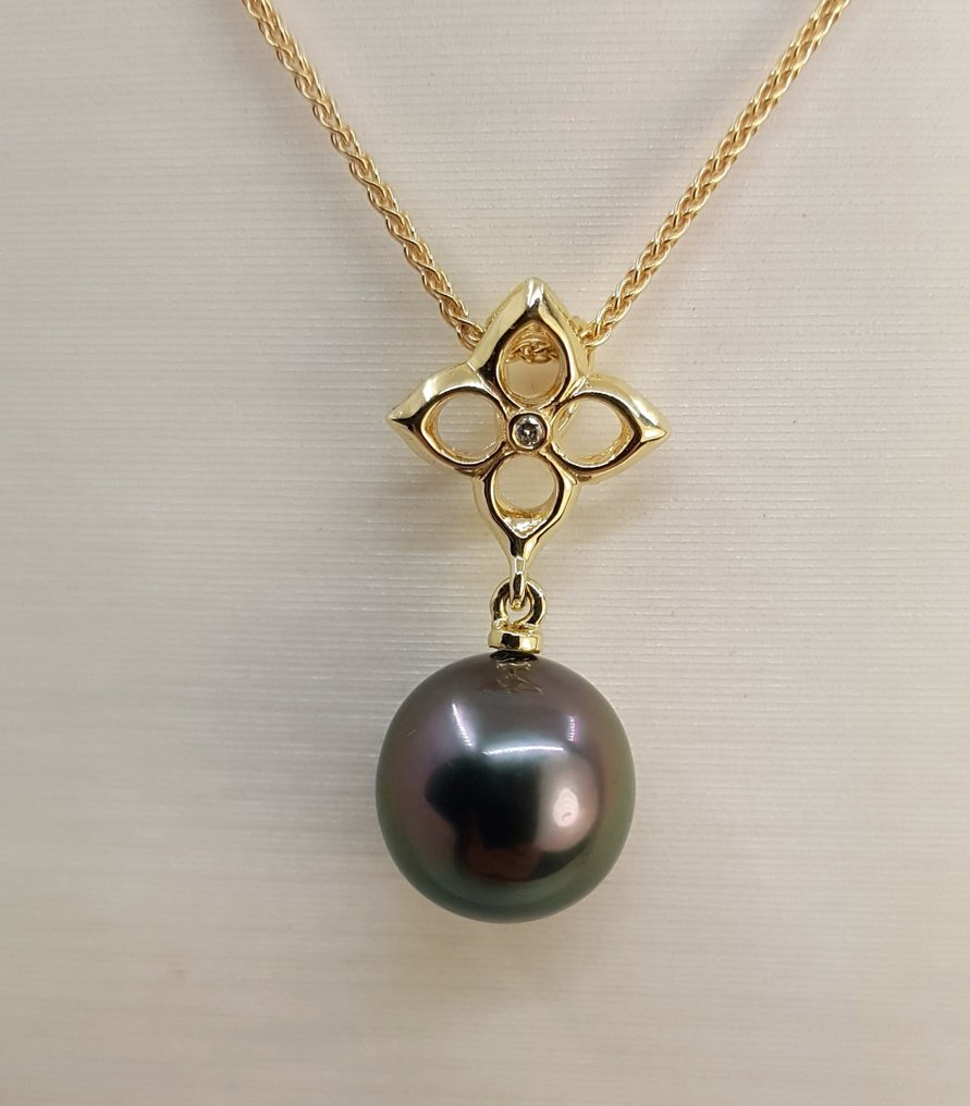 Peacock tahitian pearl new arrivals necklace