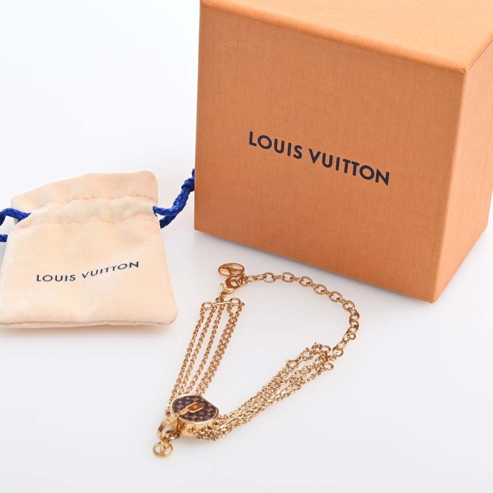 Louis Vuitton Monogram Chain With Jewels Logo Bracelets in 2023