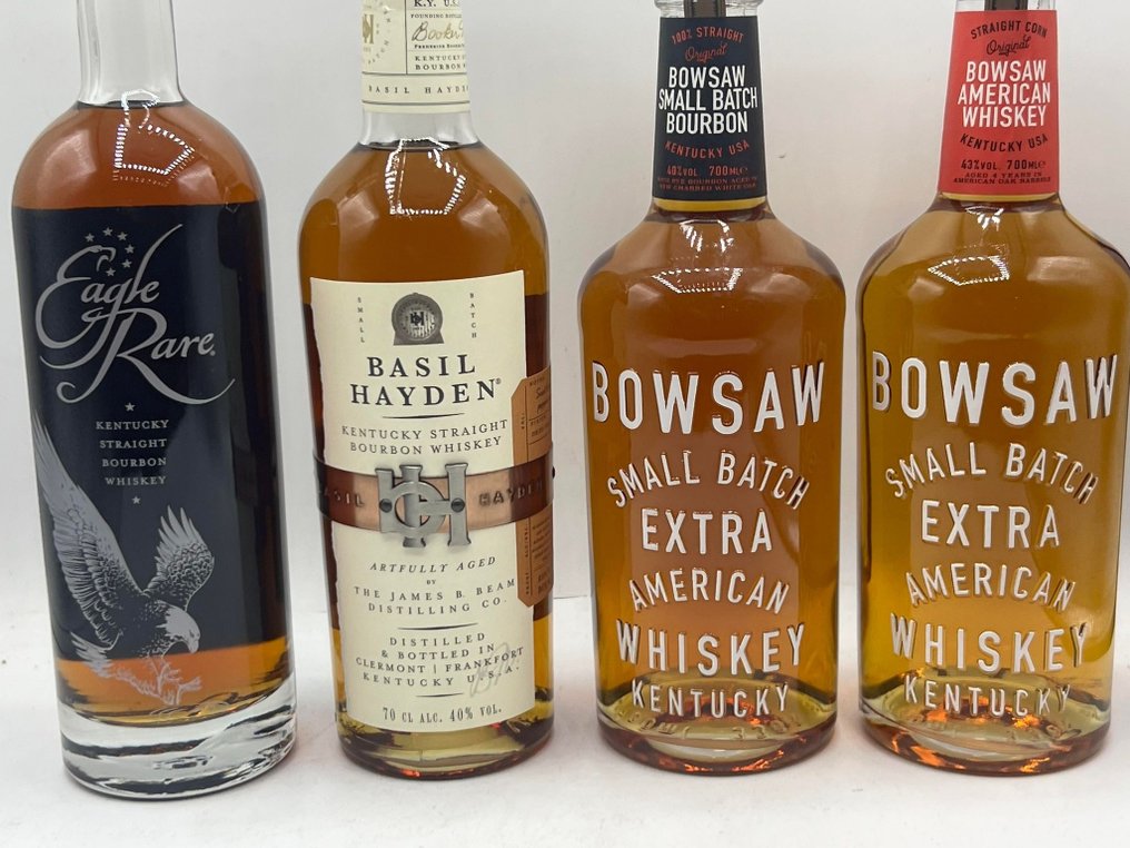 Eagle Rare + Basil Hayden + Bowsaw Small Batch Bourbon & Amerikaanse