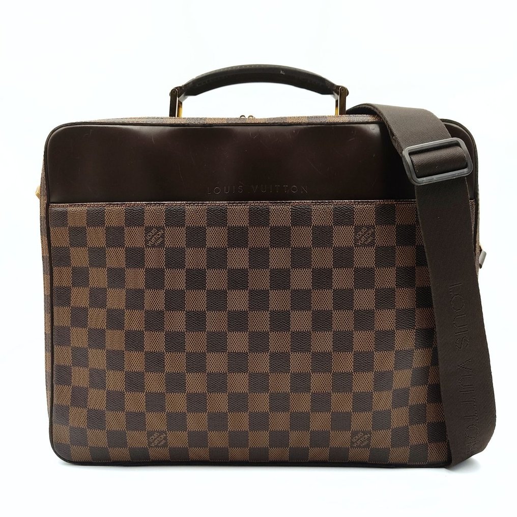 Louis Vuitton - Authenticated Small Bag - Leather Brown Plain for Men, Very Good Condition
