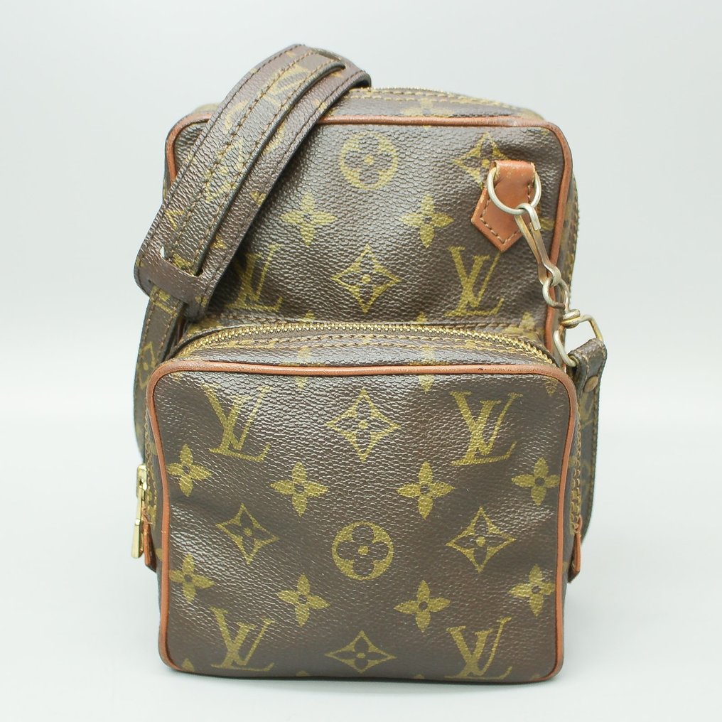Louis Vuitton Monogram  Leather Mini Shoulder Bag Crossbody Sacoche  Brown