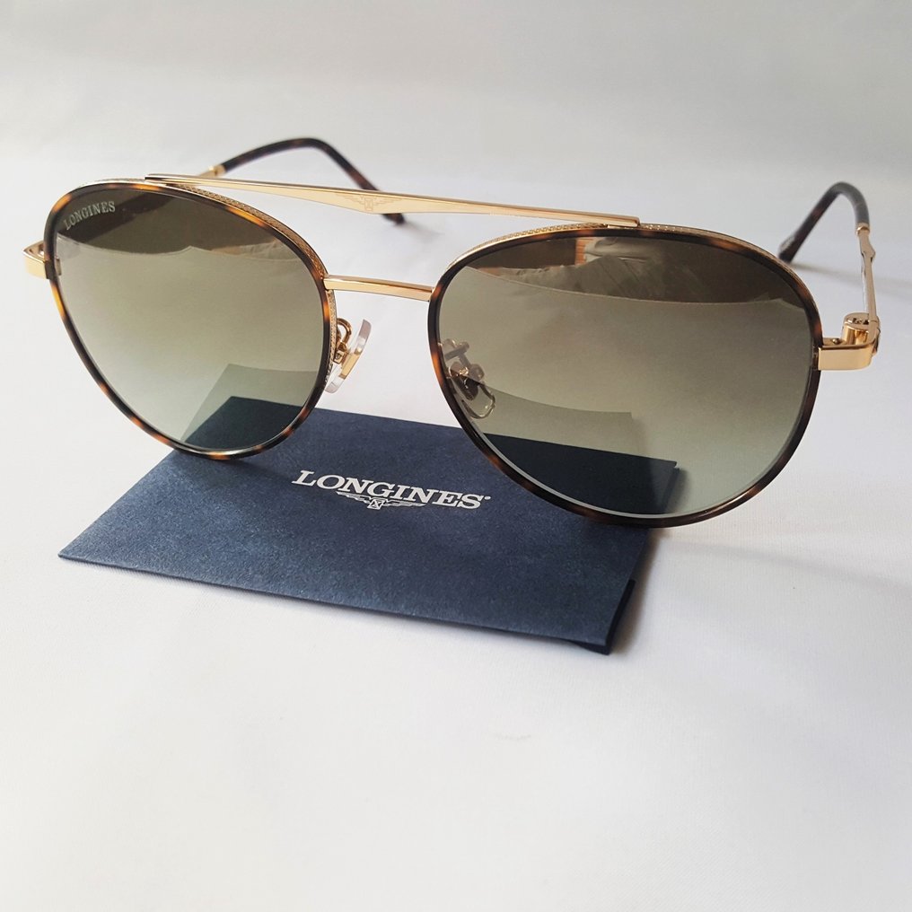 Other brand - Longines ® - ZEISS Lenses - Gold Aviator - New - Sunglasses -  Catawiki