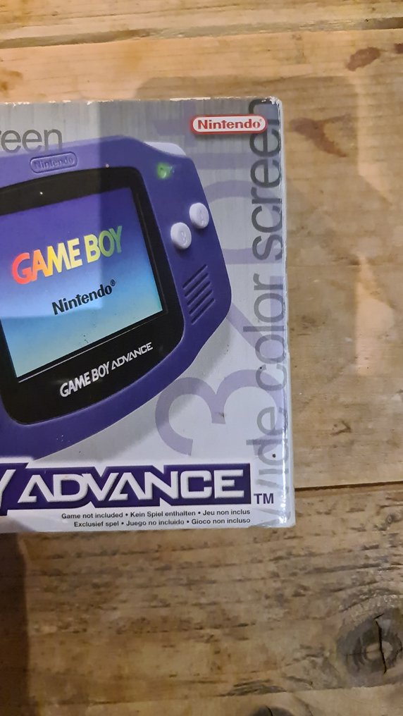 Original Gameboy Advance Purple Edition Complete with insert, manuals
