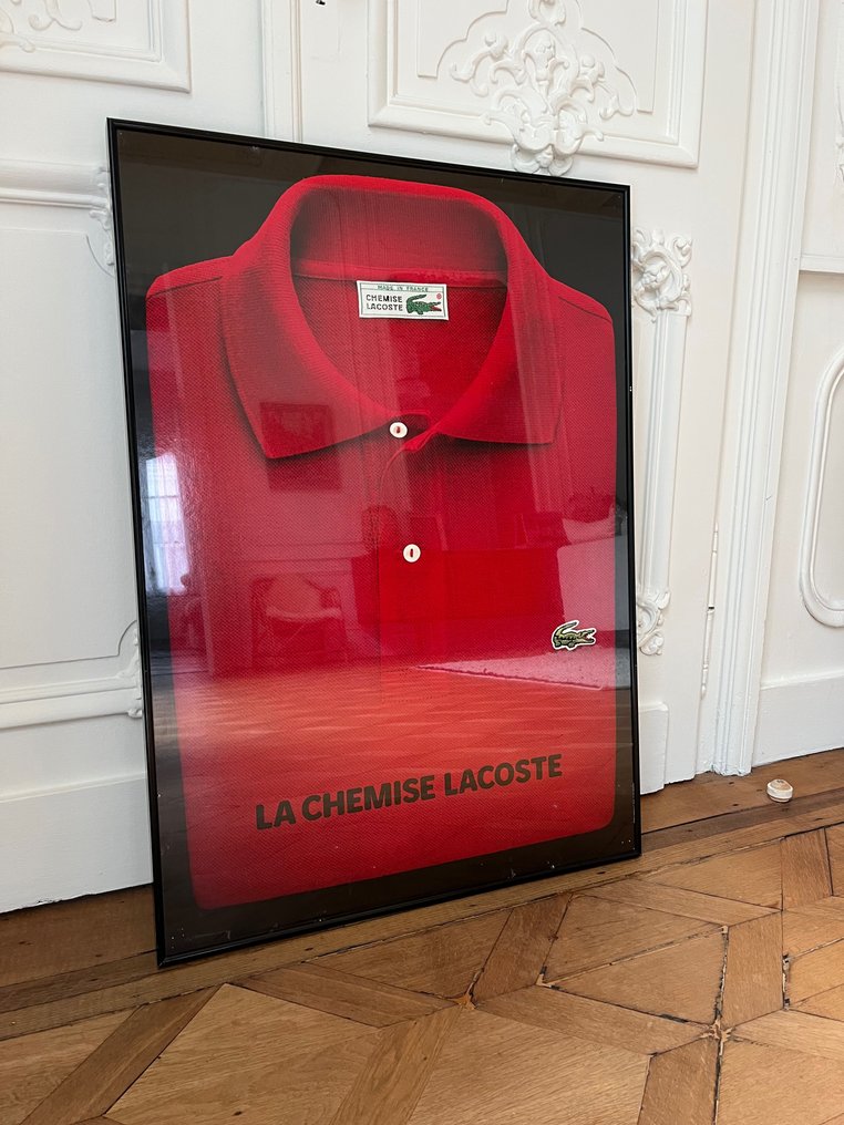 Lacoste Affiche encadr e La Chemise Lacoste 1980 talet Catawiki