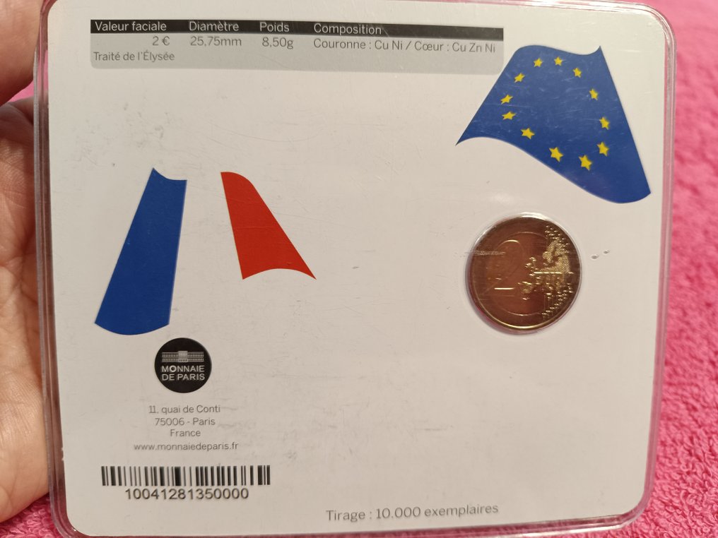2 euro coin traite de l elysee value
