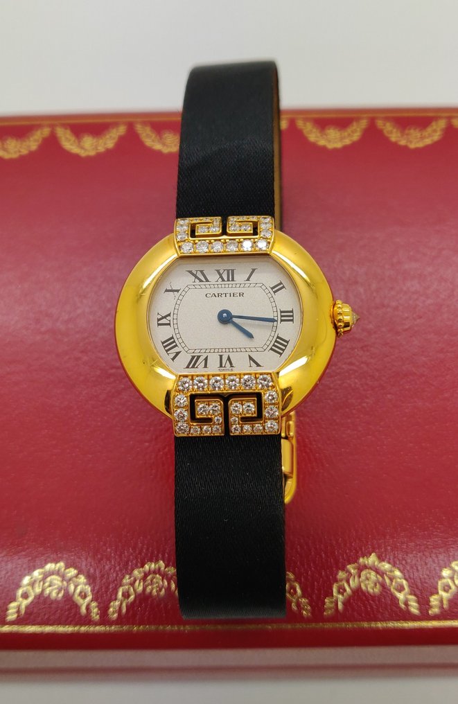 Cartier Art Deco Cartier Ellipse 18k Diamonds 1480 Women