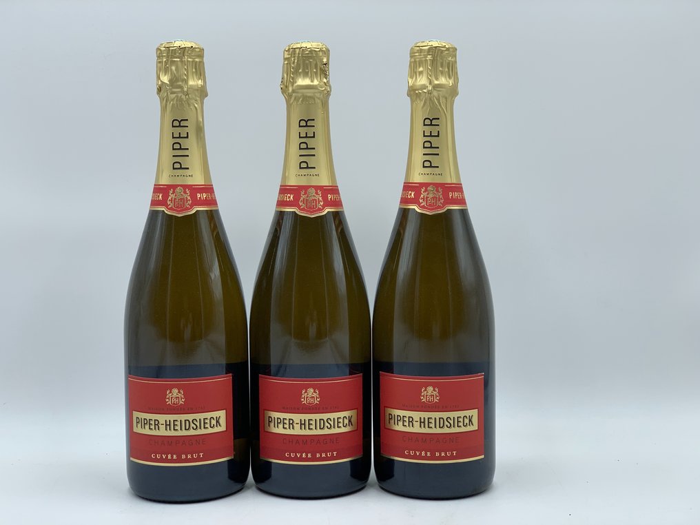 Piper-Heidsieck Cuvée - Champagne Brut - 3 Bottles (0.75L) - Catawiki