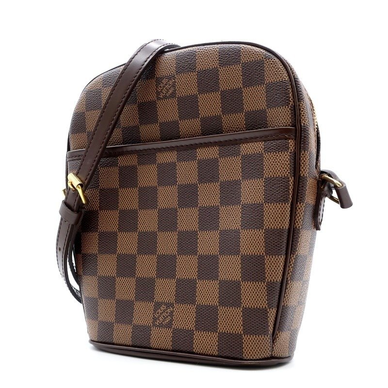 Authentic Louis Vuitton Damier Ebene Ipanema GM Shoulder Bag