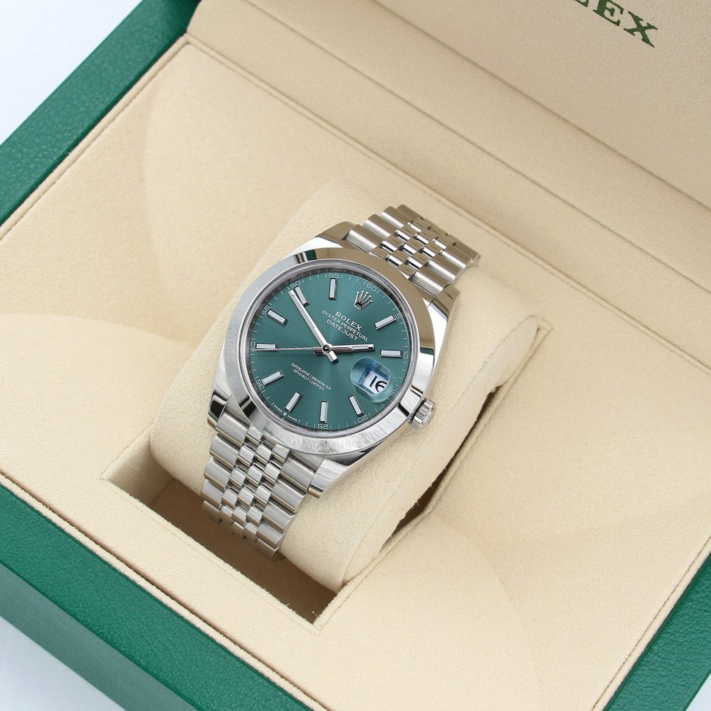 Rolex Oyster Perpetual Datejust 41 Green Dial 126300 Men